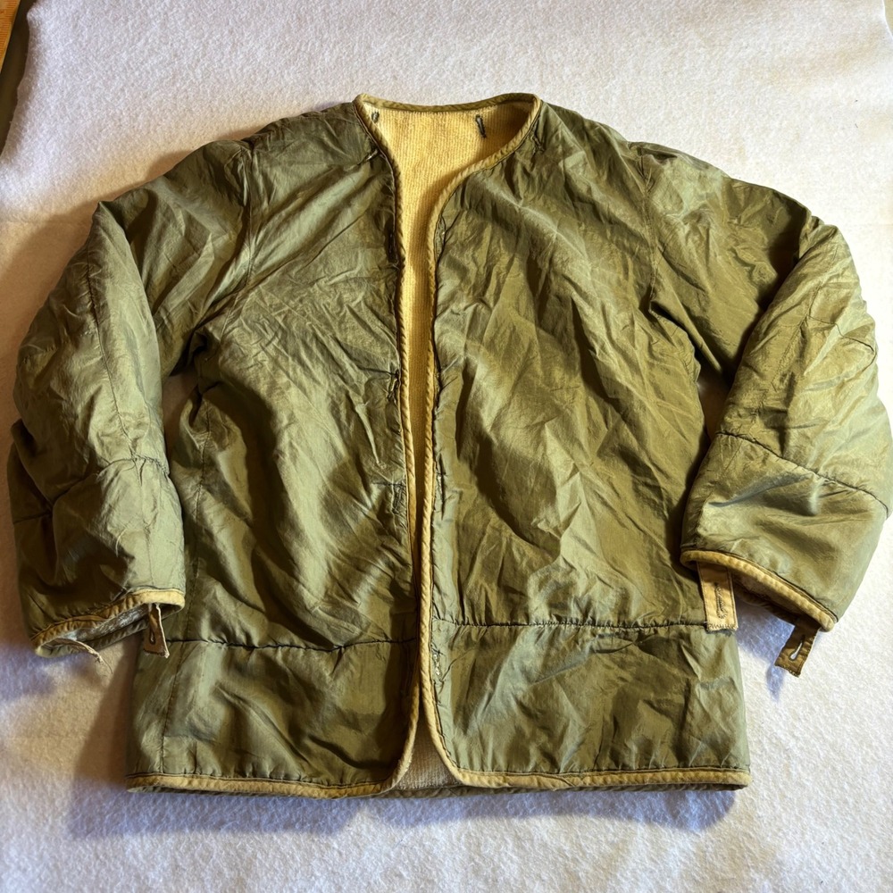 Vintage Military Liner Field Jacket M-1951 Olive Green Quilted Insulated Medium?